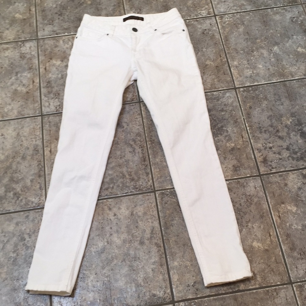 Zara Skinny Zippered Leg Jeans